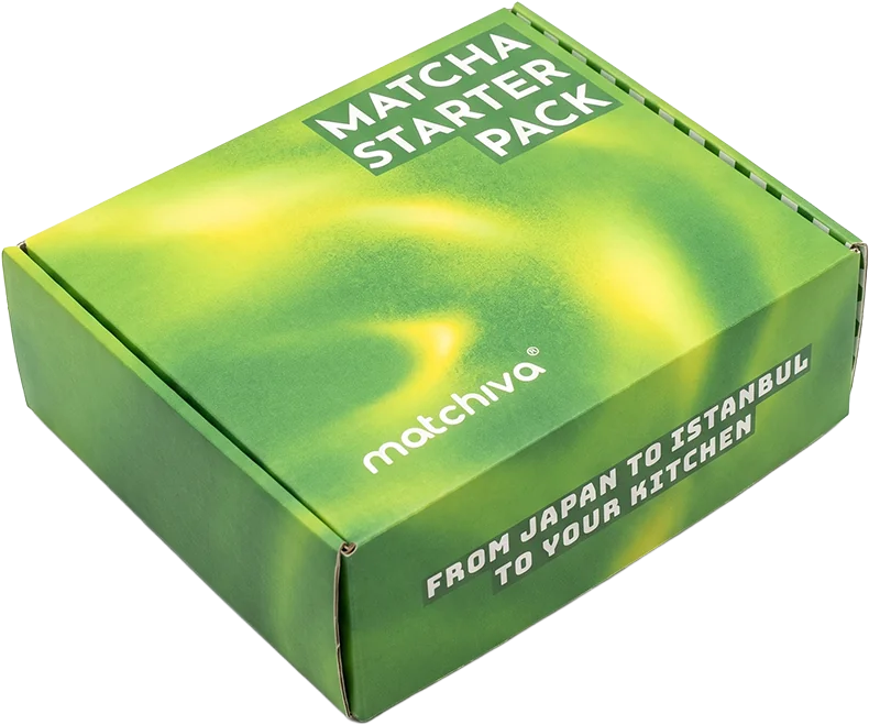 Matchiva Matcha Starter Pack kargo kutusu, MCAN2 ambalaj tasarımı